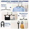 24 PCS Travel Hangers - Cruise Ship Essentials Portable Folding Clothes Hangers Travel Essentials Foldable Clothes Drying Rack for Travel (Black) view 4