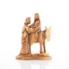 Bethlehem Handicrafts Abstract Olive Wood Flight into Egypt Statue view 2