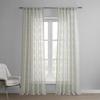 HPD Half Price Drapes Patterned Linen Sheer Curtains for Living Room 50 X 96 (1 Panel), SHCH-11701B-96, Calais Tile Grey view 1