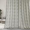 HPD Half Price Drapes Patterned Linen Sheer Curtains for Living Room 50 X 96 (1 Panel), SHCH-11701B-96, Calais Tile Grey view 3