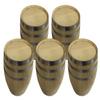 (Set of 5) - 5 Gallon New White Oak Barrel For Aging Whiskey, Bourbon, Wine, Cider, Beer Or As Decor view 1
