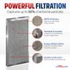 12x24x1 Electrostatic Air Filter, MERV 8, Washable, Reusable Furnace AC/HVAC Filter, Energy Saving, Easy to Clean, Long-Lasting by LifeSupplyUSA view 2