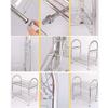Dish Drying Rack Dish Drainer Stainless Steel Dish Drainers Racks with Drainboard Kitchen Stainless Steel Dish Drying Racks Plate Rack Knife Holder Attachment and Cutting Board Attachment 2 Tier view 4