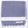 Bersuse 100% Cotton Laodicea Bathroom Hand Towels - Turkish Towels, Absorbent Soft Gentle Quick-Drying Cotton - Hair, Face, Hand, Kitchen Tea Towel - 23x43 Inches, Dark Blue (Set of 12) view 1