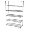 Shelving Inc. 14" d x 30" w x 64" h Chrome Wire Shelving with 6 Tier Shelves, Weight Capacity 800lbs Per Shelf view 1