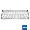 Shelving Inc. 14" d x 30" w x 64" h Chrome Wire Shelving with 6 Tier Shelves, Weight Capacity 800lbs Per Shelf view 2