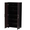 Baxton Studio Marine Modern and Contemporary Wenge Dark Brown Finished 2-Door Wood Entryway Shoe Storage Cabinet view 4