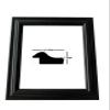 US Art 6x14 Black Matte Finish, Solid Wood 1.5 Inch Wide Picture Poster Frame, 100% American Made #4106842 view 1