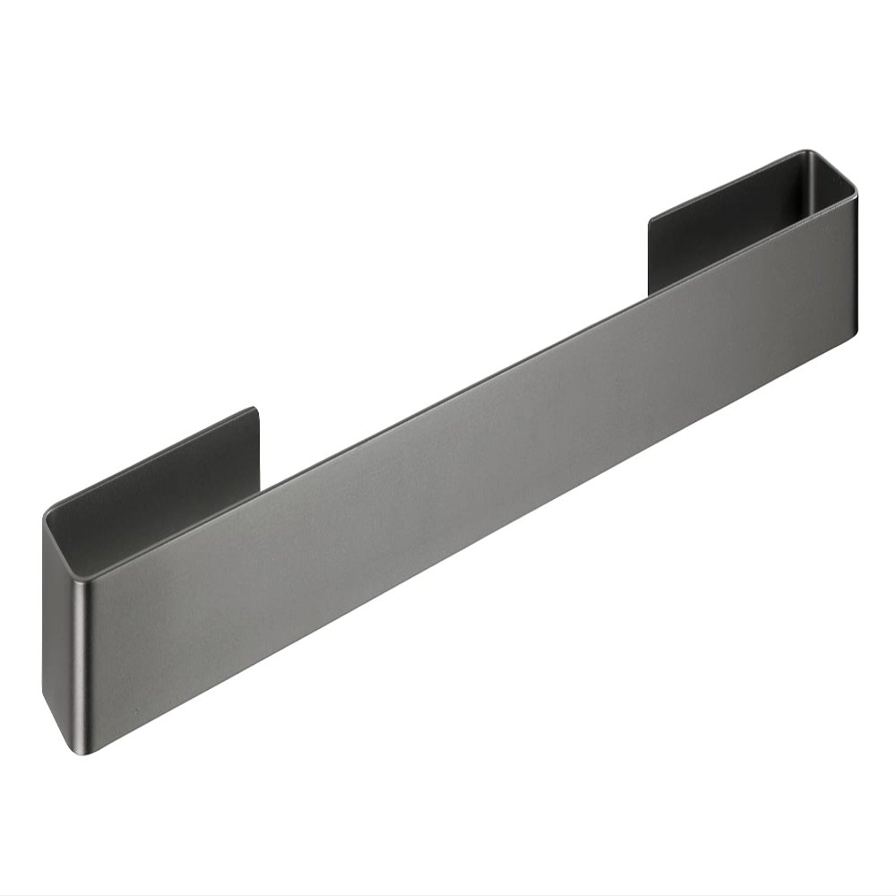 Wenko Montella Bath Towel Rail for Gluing, Rustproof, Aluminium, 61 x 4 x 6 cm, Anthracite