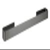 Wenko Montella Bath Towel Rail for Gluing, Rustproof, Aluminium, 61 x 4 x 6 cm, Anthracite view 1