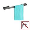 Wenko Montella Bath Towel Rail for Gluing, Rustproof, Aluminium, 61 x 4 x 6 cm, Anthracite view 2