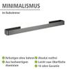 Wenko Montella Bath Towel Rail for Gluing, Rustproof, Aluminium, 61 x 4 x 6 cm, Anthracite view 3