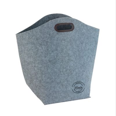 Wenko Laundry Hamper, Grey, Gro