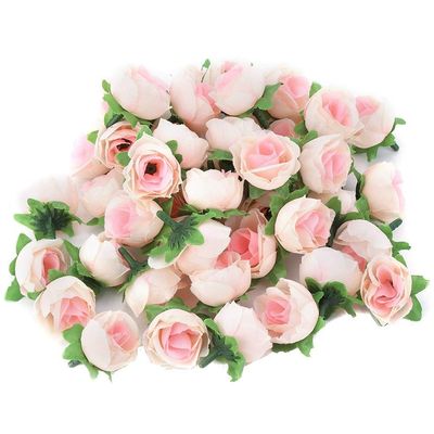 TOPINCN 50pcs Artificial Rayon Peony Heads Flower Fake Flower DIY Weeding Party Background Decoration Baby Shower Home Decor(Champagne)