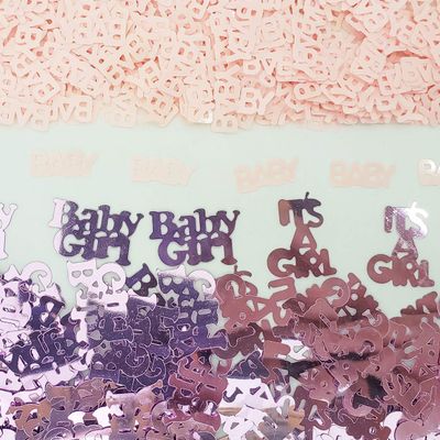 Baby Confetti Baby Word, Baby Girl It's a Girl - 3 Pack (1.5 oz) #3051