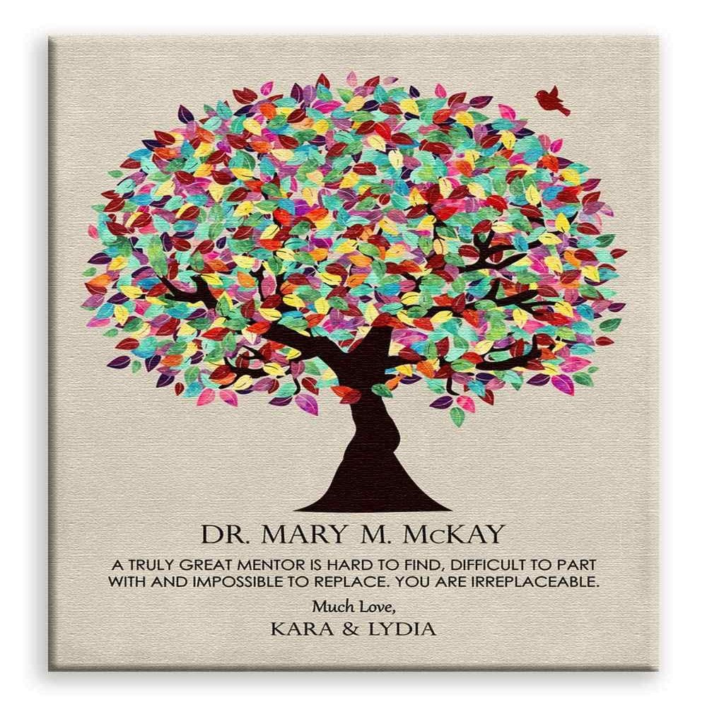 11x14 Mounted Canvas Art Print - Gift for Esteemed Colleague, Gift for Doctor, Thank You Gift From Staff - With Gift Wrapping LTC-C1352