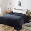 Soft Travel Size Blanket All Season Warm Fuzzy Microplush Lightweight Thermal Fleece Blankets for Couch Bed Sofa,Throw,50x61 Inches,Dark Gray view 2