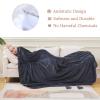 Soft Travel Size Blanket All Season Warm Fuzzy Microplush Lightweight Thermal Fleece Blankets for Couch Bed Sofa,Throw,50x61 Inches,Dark Gray view 3