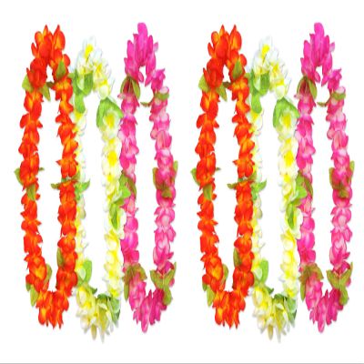 Beistle Sunset Floral Leis, 6 Piece, 36", Multicolored