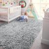 Andecor Soft Fluffy Bedroom Rugs, 4 x 6 Feet Indoor Shaggy Plush Area Rug for Boys Girls Kids Baby College Dorm Living Room Home Decor Floor Carpet, Grey view 2