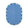 Joy Carpets Kid Essentials On The Border 10'9" x 13'2" Oval Area Rug in Color Softs view 1
