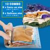 12 Compression Bags for Travel Essentials, Vacuum Packing Space Saver Bags for Cruise Accessories (12-Travel) view 2