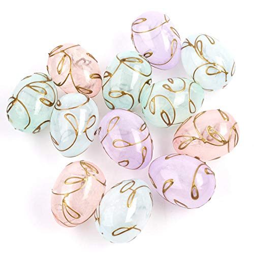 Factory Direct Craft Decorative Pastel Easter Eggs | Package of 12 | Springtime, Easter & Baby Showers