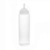 24 oz Plastic Squeeze Squirt Condiment Bottles 6 pack with Twist On Cap Lids,condiment squeeze bottles - Perfect for Condiment - (Color: White) view 1