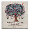 11x14 Mounted Canvas Art Print - She Believed She Could So She Did, Personalized Art for Mom or Daughter - With Gift Wrapping LTC-C1236 view 1