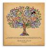 11x14 Mounted Canvas Art Print - Mother of Bride Personalized Gift from Groom Wedding Tree - With Gift Wrapping LTC-C1259 view 1