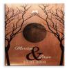 11x14 Mounted Canvas Art Print - Bare Trees Moon Winter Wedding Faux Copper Personalized Gift - With Gift Wrapping LTC-C1307 view 1