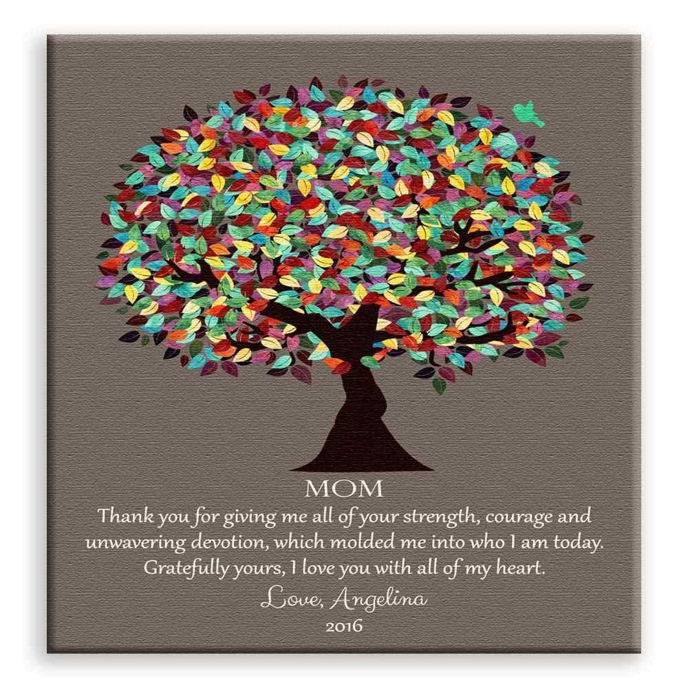 11x14 Mounted Canvas Art Print - Thank You Gift for Mom, Birthday Gift - With Gift Wrapping LTC-C1420