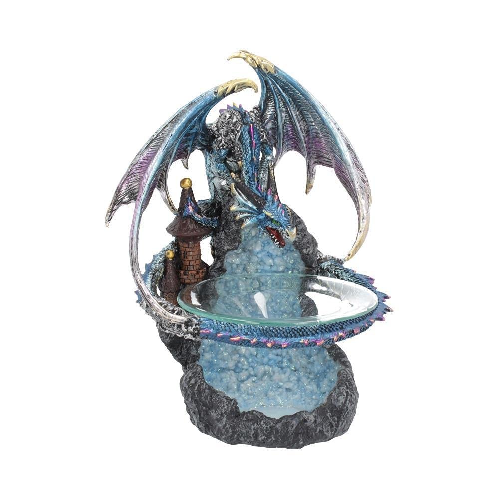 Nemesis Now Flame Saviour 24cm Oil Burner Blue, One Size