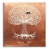 11x14 Mounted Canvas Art Print - 22 Year Faux Copper Personalized Family Countdown Tree - With Gift Wrapping LTC-C1452 view 1