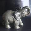 4.4 Hand Carved Pyrite Elephant Figurine Animal Carving view 1
