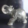 4.4 Hand Carved Pyrite Elephant Figurine Animal Carving view 2