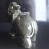 4.4 Hand Carved Pyrite Elephant Figurine Animal Carving view 3