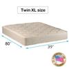Dream Solutions USA Comfort Classic Gentle Firm Twin XL Mattress Only with Mattress Cover Protector Included - Fully Assembled, Orthopedic, Good for Your Back, Long Lasting and 2 Sided view 2