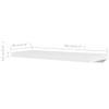 vidaXL Wall Shelves 4 Pcs, Floating Shelves, Display Shelves, Wall Mounted Shelves for Book DVD Photo Frame Trophy Display, Modern Style, White view 2