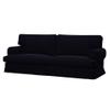 Soferia Replacement Compatible Cover for Ekeskog 3-Seat Sofa, Fabric Elegance Black view 1
