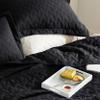 Bedsure Quilts Queen Size - Lightweight Bedspreads Queen Size with Basket Weave Pattern, Soft Quilt Bedding Set, Black Comforter Set Coverlet for All Seasons with 2 Pillow Shams (90" x 96") view 3