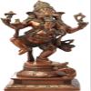 Exotic India Nritya Ganesha - Brass Statue - Color Chola Color view 1