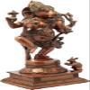 Exotic India Nritya Ganesha - Brass Statue - Color Chola Color view 2