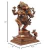 Exotic India Nritya Ganesha - Brass Statue - Color Chola Color view 4