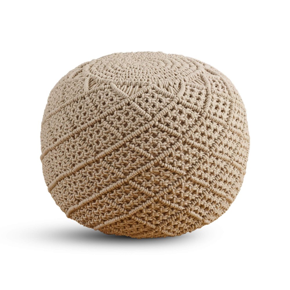 SARO LIFESTYLE Macram Pouf