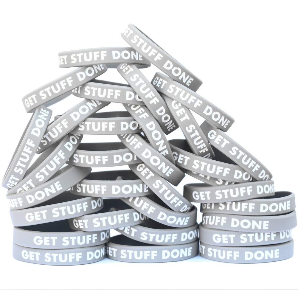 SayitBands Fifty (50) Get Stuff DOne (1) Wristbands