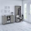 Bush Home Salinas Entryway Storage Set with Hall Tree, Shoe Bench and Accent Cabinet in Cape Cod Gray view 2