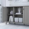 Bush Home Salinas Entryway Storage Set with Hall Tree, Shoe Bench and Accent Cabinet in Cape Cod Gray view 4