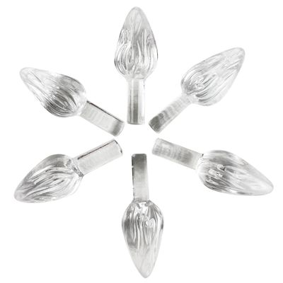 National Artcraft Medium Twist-Style Ceramic Tree Light Ornaments- (144/Pk) (Crystal)