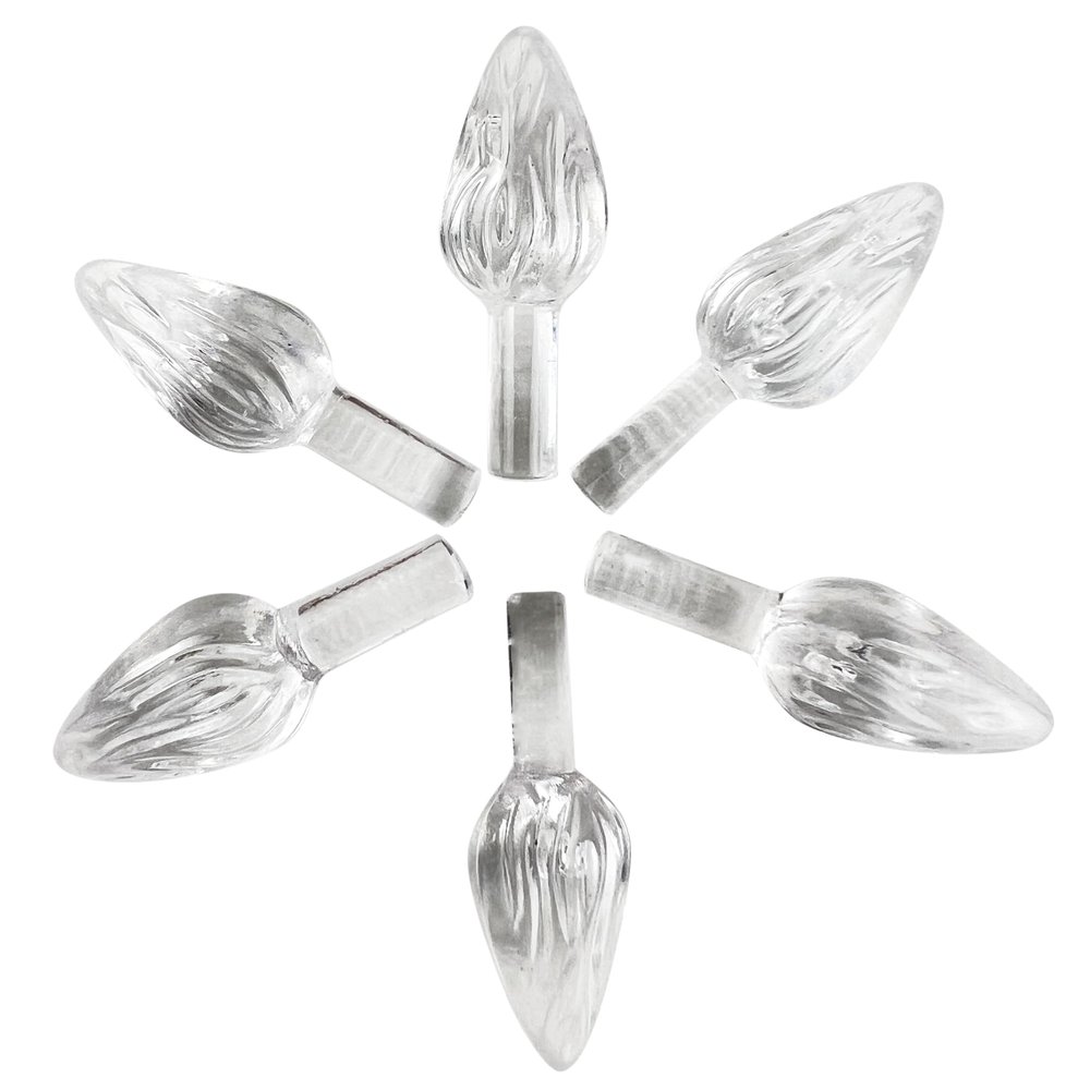 National Artcraft Medium Twist-Style Ceramic Tree Light Ornaments- (144/Pk) (Crystal)